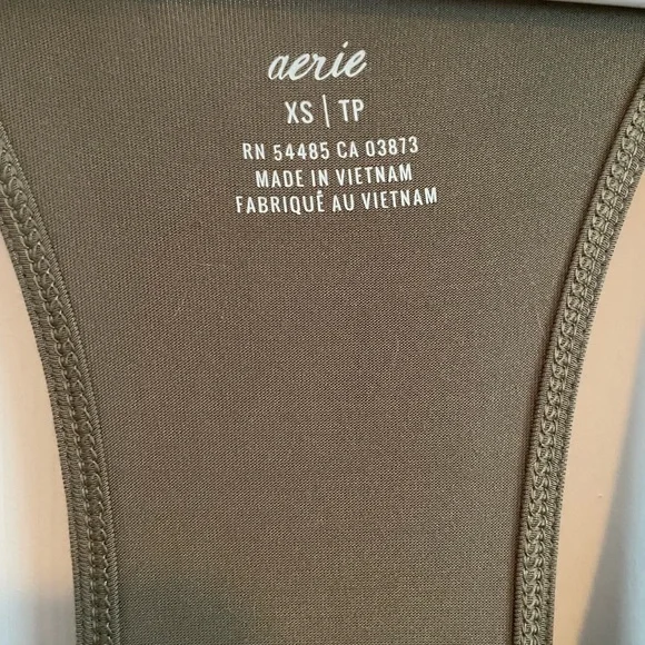 Aerie Soft Racerback Tank Jumpsuit In Olive Green - Picture 3 of 5